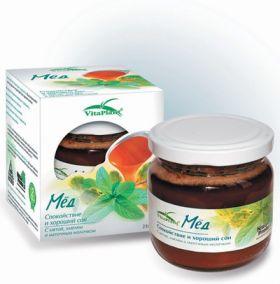 Вита-Плант Мед спокойствие и хор.сон, стеклянная баночка 230 г