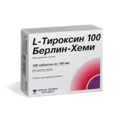 L-Тироксин Берлин-Хеми таблетки 100 мкг 100 шт.