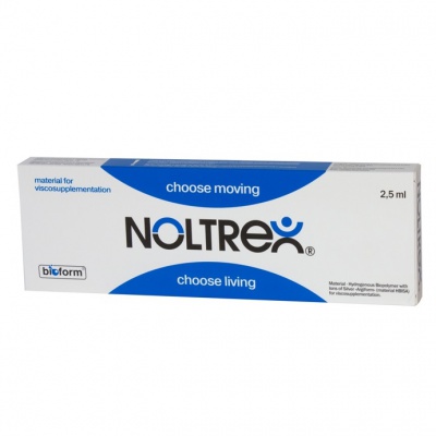 Нолтрекс материал-биополимер водосодержащий с ионами серебра, стерильный для лечения остеоартритов всех крупных суставов АРГИФОРМ 2,5 мл шприц 1 шт.