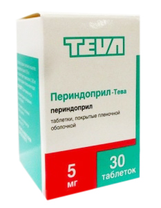 Периндоприл-Тева таблетки покрытые пленочной оболочкой 5 мг 30 шт.