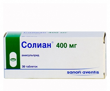 Солиан таблетки покрытые пленочной оболочкой 400 мг