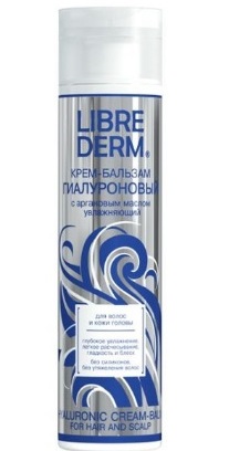 Гиалуроновый крем-бальзам для волос и кожи головы увлажняющий 250 мл