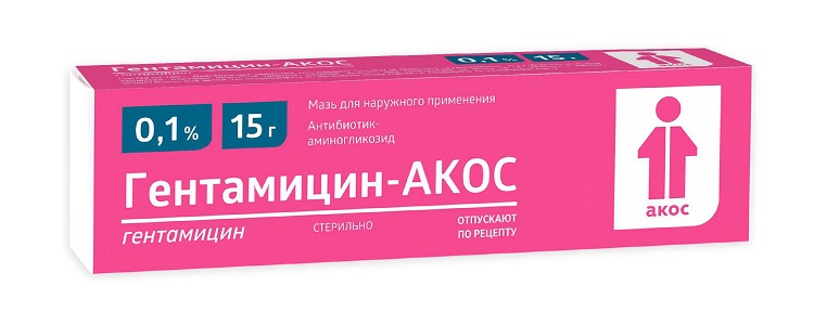 Гентамицин-Акос мазь для наружного применения 0,1% туба 15 г