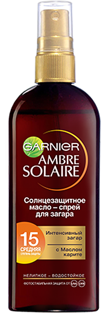 Масло-спрей для загара spf15 150 мл