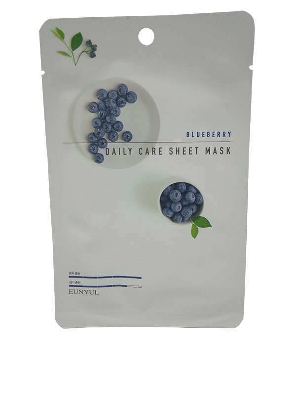для лица с экстрактом черники 22 мл blueberry daily care sheet mask