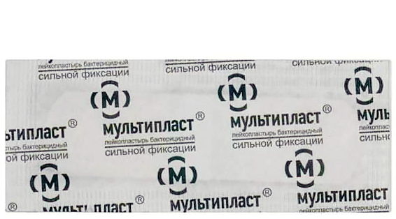 

Лейкопластырь бактерицидный 1,9 см х 7,2 см сильной фиксации Мультипласт