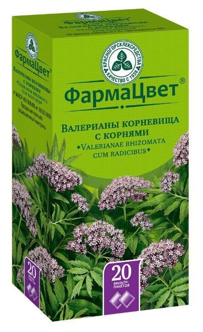 Валериана корневища с корнями фильтр-пакеты 1,5 г 20 шт.