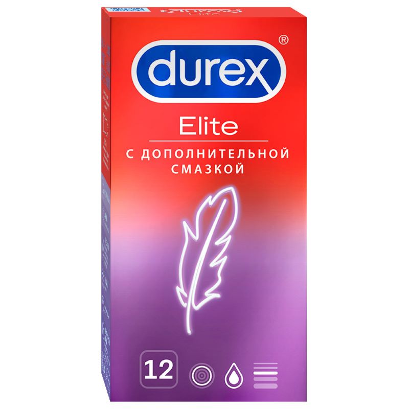 Durex [Дюрекс] Презервативы Elite сверхтонкие с дополнительной смазкой 12 шт.