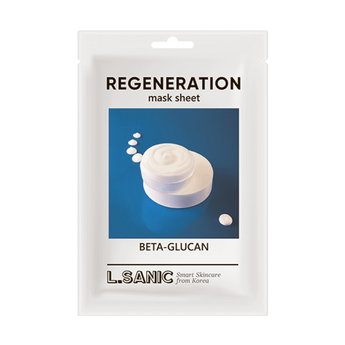l`sanic Маска тканевая восстанавливающая с бета-глюканом 25 мл