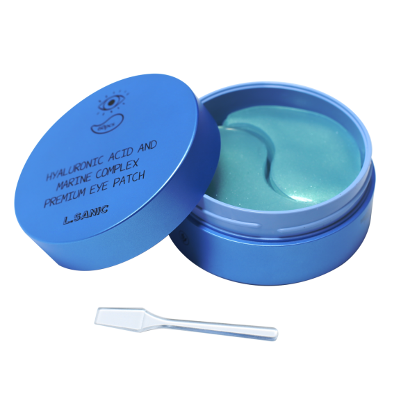 l`sanic Патчи премиальные для кожи вокруг глаз с гиалуроновой кислотой и экстрактом водорослей hyaluronic acid and marine complex premium eye patch 60 шт.
