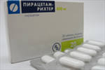 Пирацетам-Рихтер таблетки покрытые пленочной оболочкой 800 мг 20 шт.