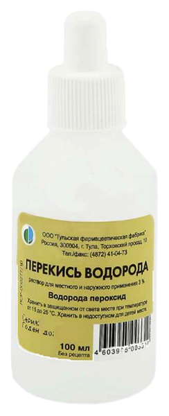 раствор для местного и наружного применения 3% 100 мл Тульская ФФ