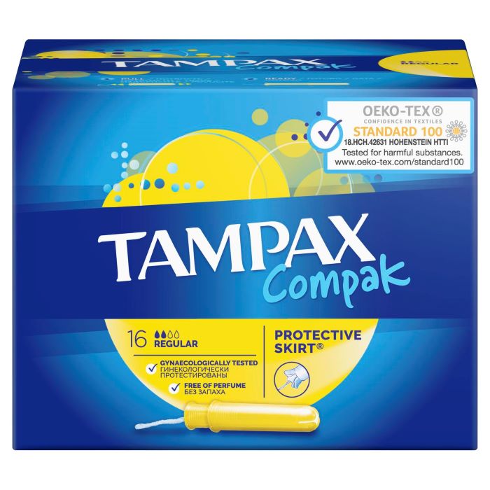 Купить Tampax Тампоны Compak Regular с аппликатором 16 шт., Procter & Gamble [Проктер энд Гэмбл]