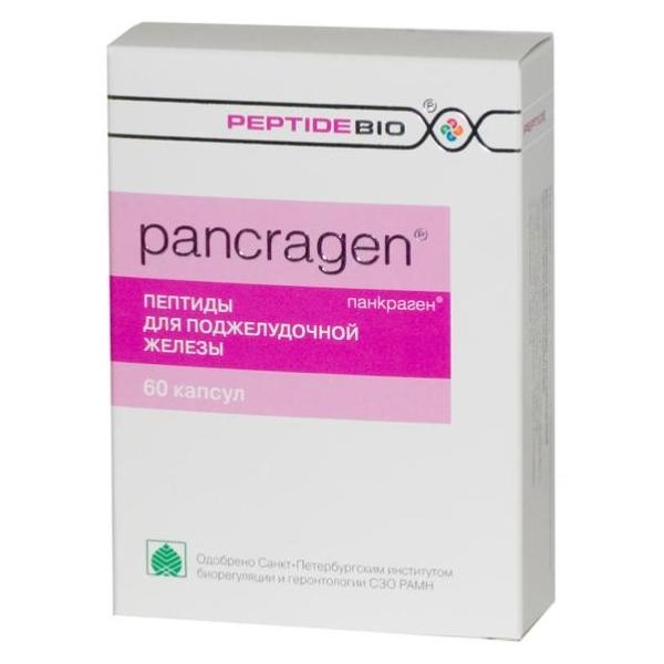 Панкраген капсулы 200 мг 60 шт. Пептидбио