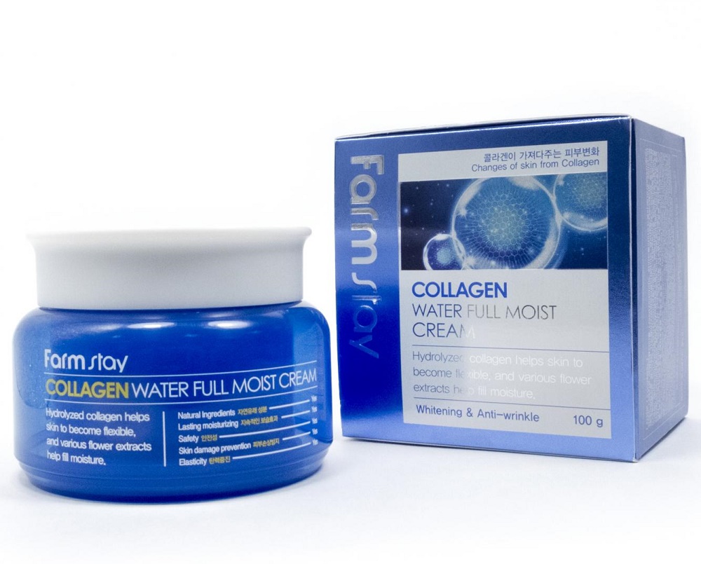 с коллагеном collagen water full moist cream 100 мл