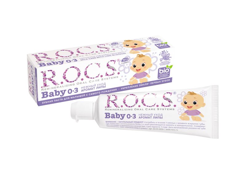 Купить R.O.C.S. Baby Зубная паста с ароматом липы 45 г, DRC Group [Диарси Групп]