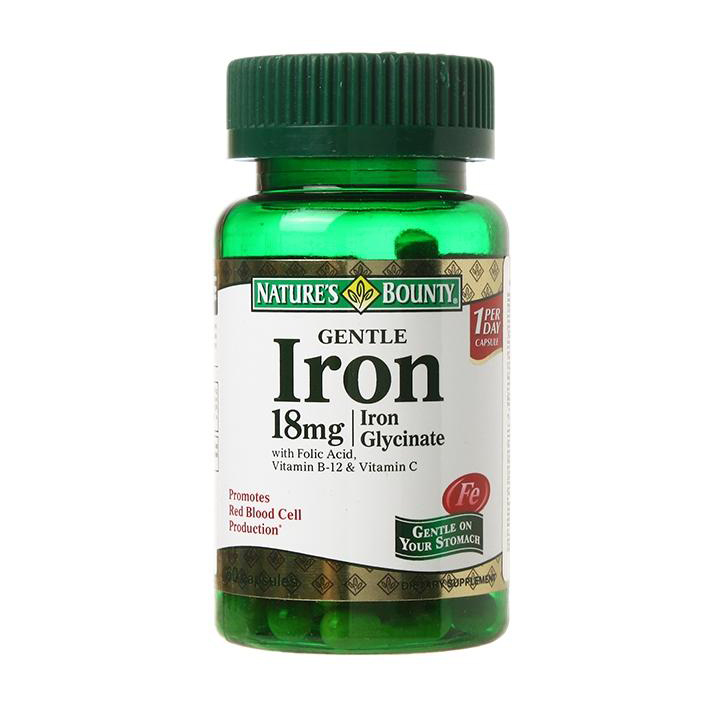nature`s bounty Железо легкодоступное капсулы 18 мг 60 шт. (БАД)