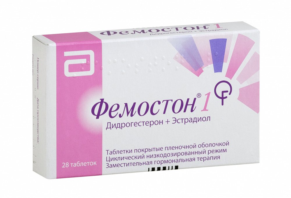 Купить Фемостон таблетки покрытые пленочной оболочкой 1 мг+10 мг 28 шт., Солвей Биолоджикалз Б.В.