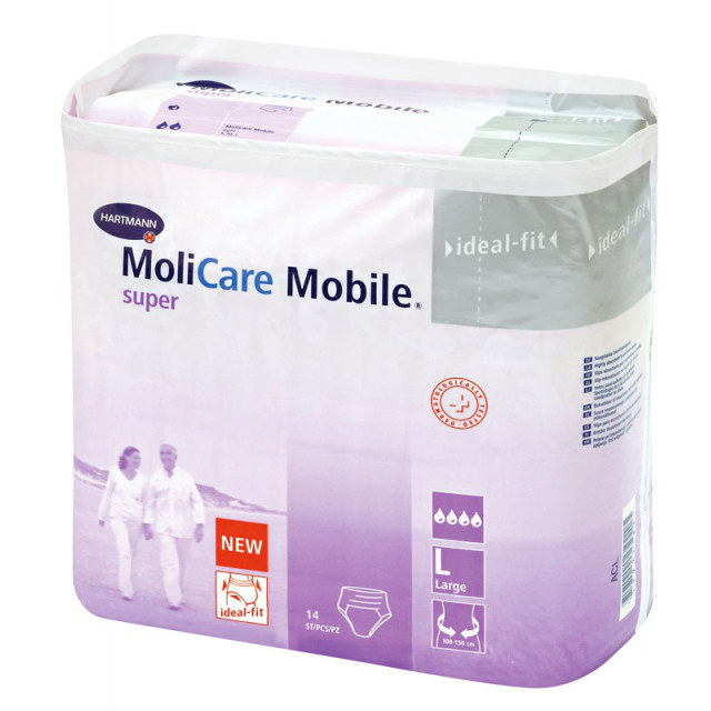 Купить MoliCare Mobile Super Подгузники-трусики для взрослых L 14 шт., Hartmann [Хартманн], L (50-52)