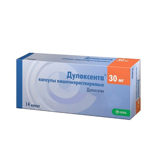 Купить Дулоксента капсулы кишечнорастворимые 30 мг 14 шт., KRKA [КРКА]