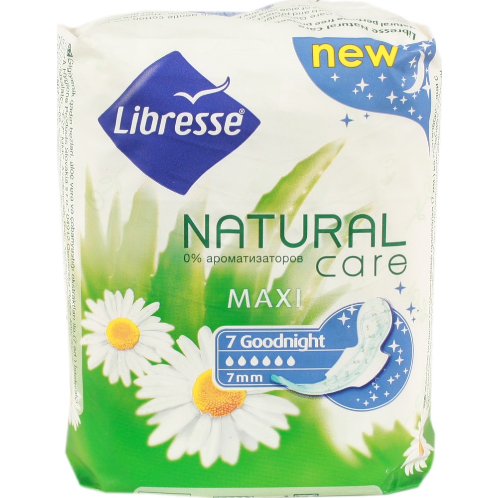 

Libresse Natural Care Goodnight Прокладки 7 шт.