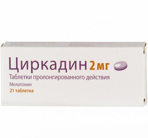 

Циркадин таблетки пролонгированного действия 2 мг 21 шт.