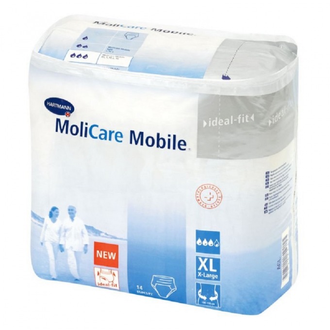 Купить MoliCare Mobile Подгузники-трусики для взрослых XL 14 шт., Hartmann [Хартманн], ХL (52-54)