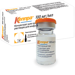 Кеппра концентрат для приготовлнения раствора для инфузий 100 мг/мл 5 мл 10 шт.