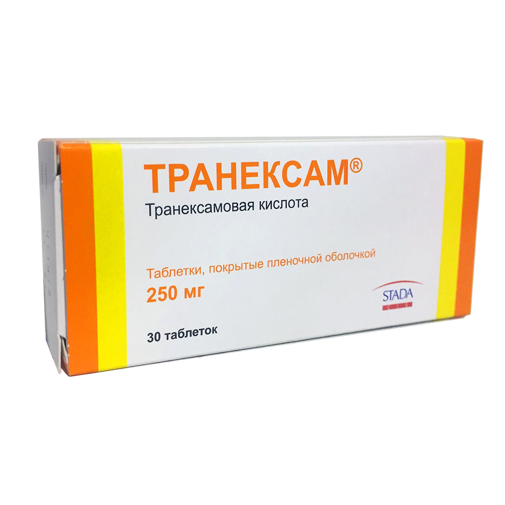 Купить Транексам таблетки покрытые пленочной оболочкой 250 мг 30 шт., Обнинская химико-фармацевтическая компания