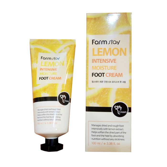 FarmStay Крем для ног с экстрактом лимона Lemon Intensive Moisture Foot Cream 100 мл