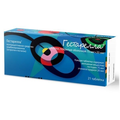 таблетки покрытые оболочкой 75 мкг+20 мкг 21 шт.