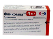Файкомпа таблетки покрытые пленочной оболочкой 4 мг 28 шт.