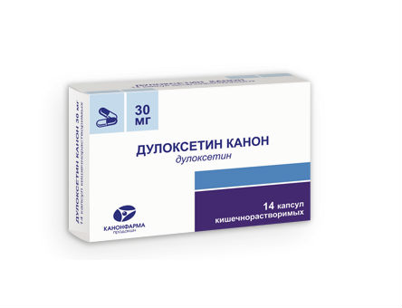 Купить Дулоксетин Канон капсулы кишечнорастворимые 30 мг 14 шт., Канонфарма продакшн ЗАО