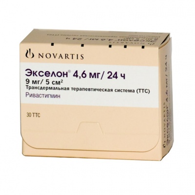 Экселон трансдермальная терапевтическая система 9 мг (4,6 мг/24 ч) пластырь 30 шт.