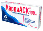 КардиАСК таблетки покрытые кишечнорастворимой оболочкой 100 мг 60 шт.