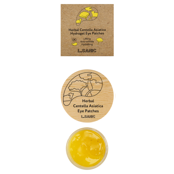 l`sanic Патчи гидрогелевые для кожи вокруг глаз с экстрактом центеллы 60 шт.