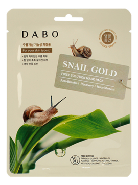 DABO Маска тканевая для лица с муцином улитки 23г