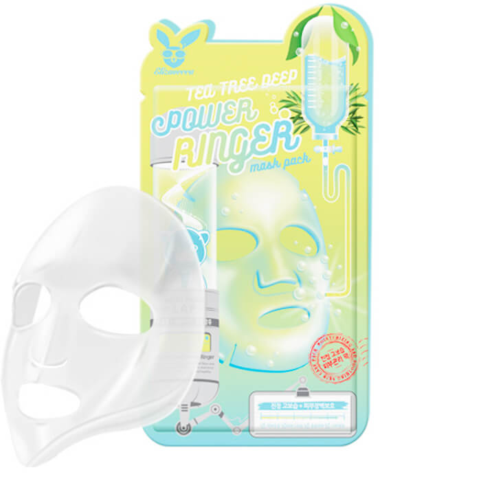 тканевая с экстрактом чайного дерева 1 шт. deep power ringer mask pack