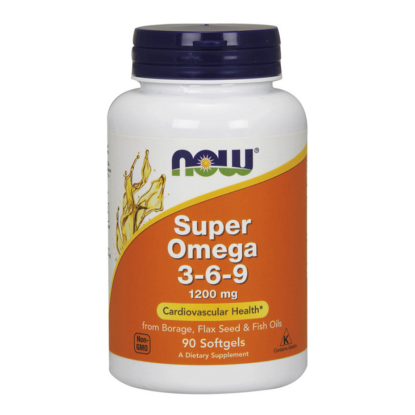 NOW Foods Супер Омега 3-6-9 капсулы 1200 мг 90 шт.