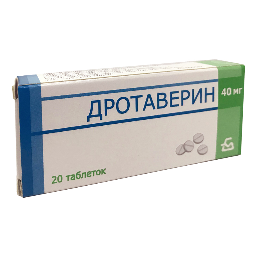 

Дротаверин таблетки 40 мг 20 шт.