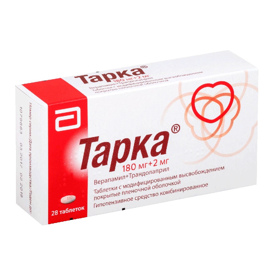 таблетки с модифицированным высвобождением покрытые пленочной оболочкой 180 мг+2 мг 28 шт.