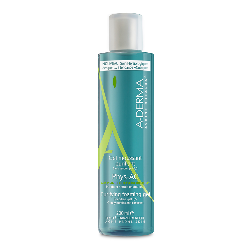

A-Derma Phys-Ac Гель очищающий пенящийся 200 мл