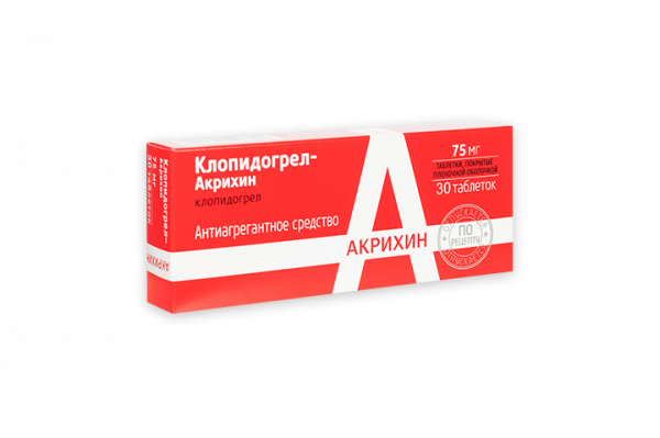 Клопидогрел акрихин таблетки. Клопидогрел 75мг №30 табл. П.П.О. Акрихин. Акрихин 75 мг. Клопидогрел-Акрихин 75 30. Клопидогрел табл п/п/о 75 мг №28 Биоком.