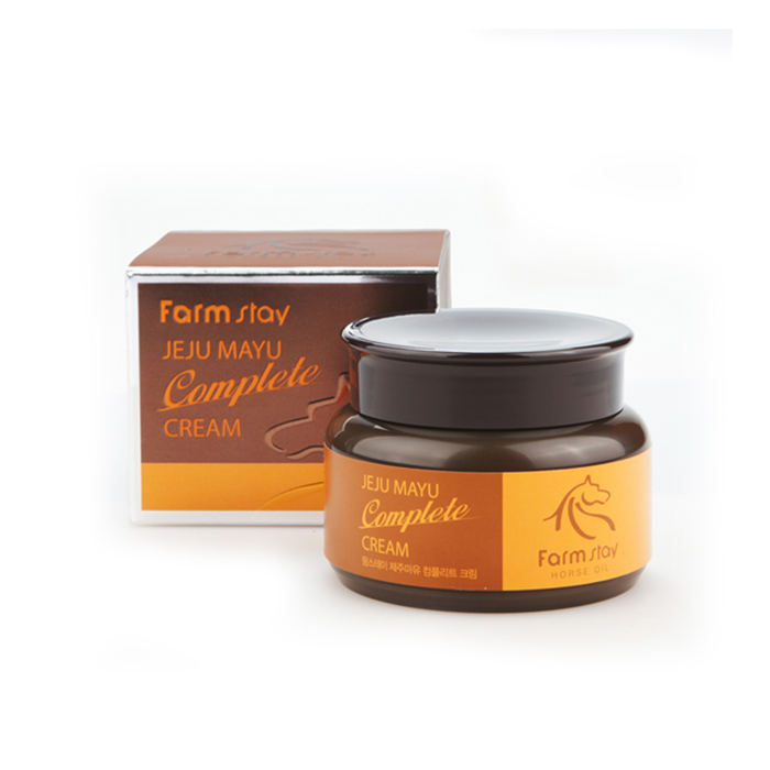 с лошадиным маслом jeju mayu complete cream 100 г