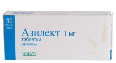 Азилект таблетки 1 мг 30 шт.
