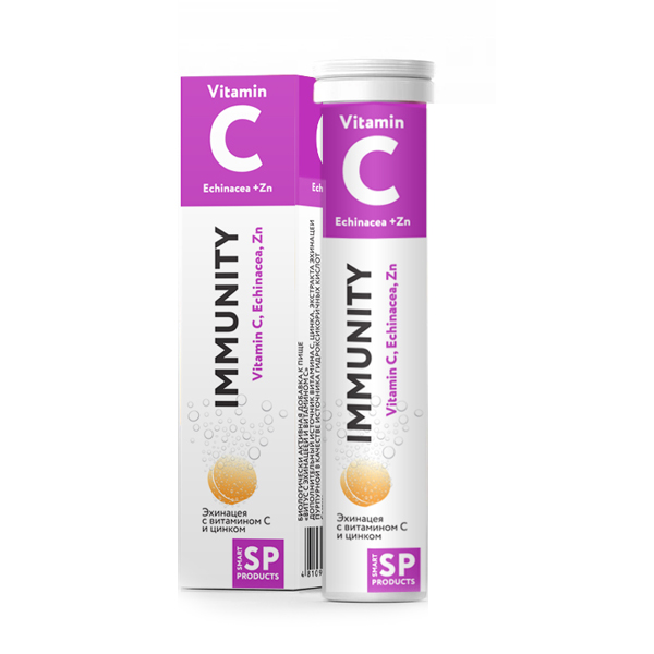 с витамином С и цинком sp таблетки шипучие 20 шт. Малкут (БАД)