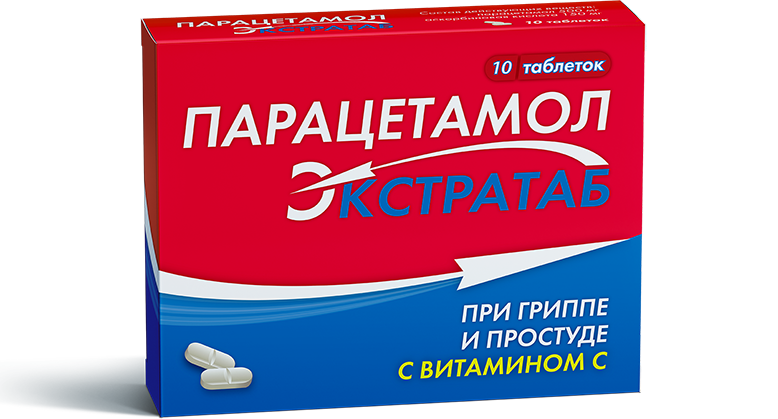 Купить Парацетамол Экстратаб таблетки 500 мг+150 мг 10 шт., Оболенское ФП