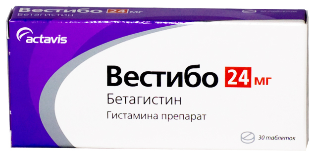 Вестибо таблетки 24 мг 30 шт.