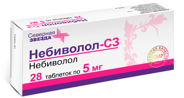 Купить Небиволол-СЗ таблетки 5 мг 28 шт., Северная Звезда ЗАО