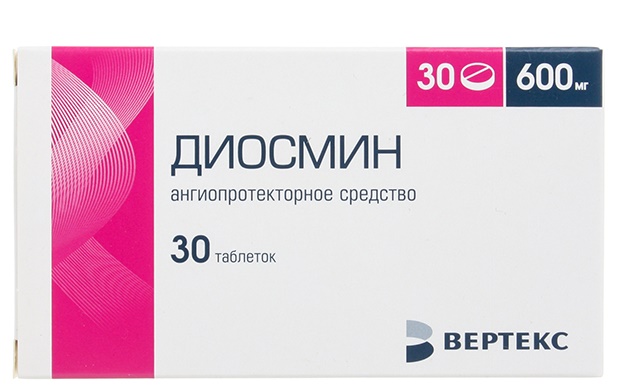 Диосмин таблетки покрытые пленочной оболочкой 600 мг 30 шт.